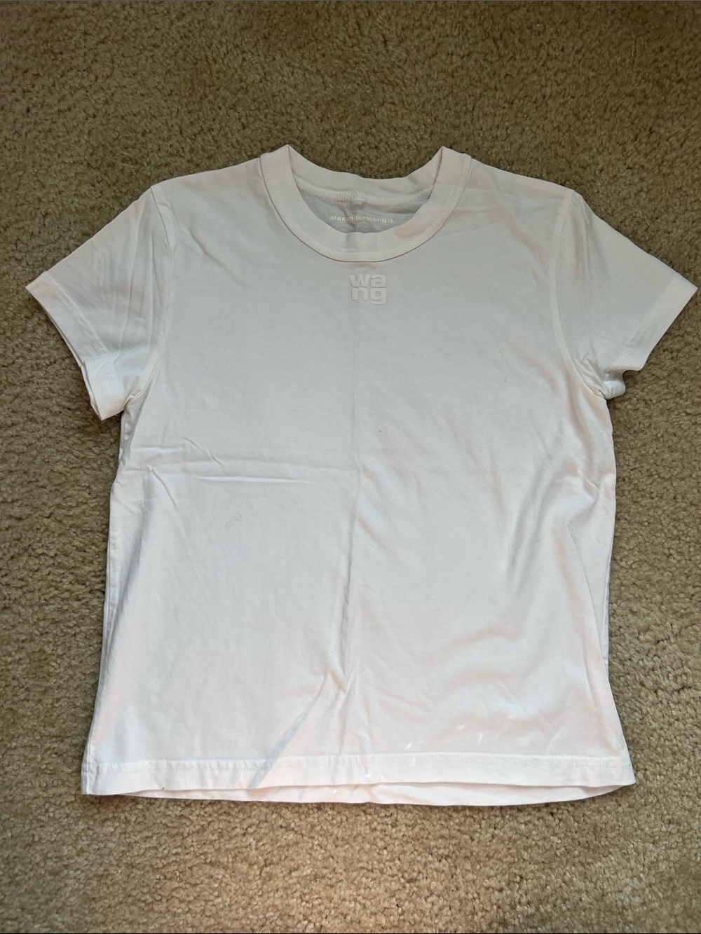 Alexander Wang White Short-Sleeve Crewneck Baby Tee Womens XS